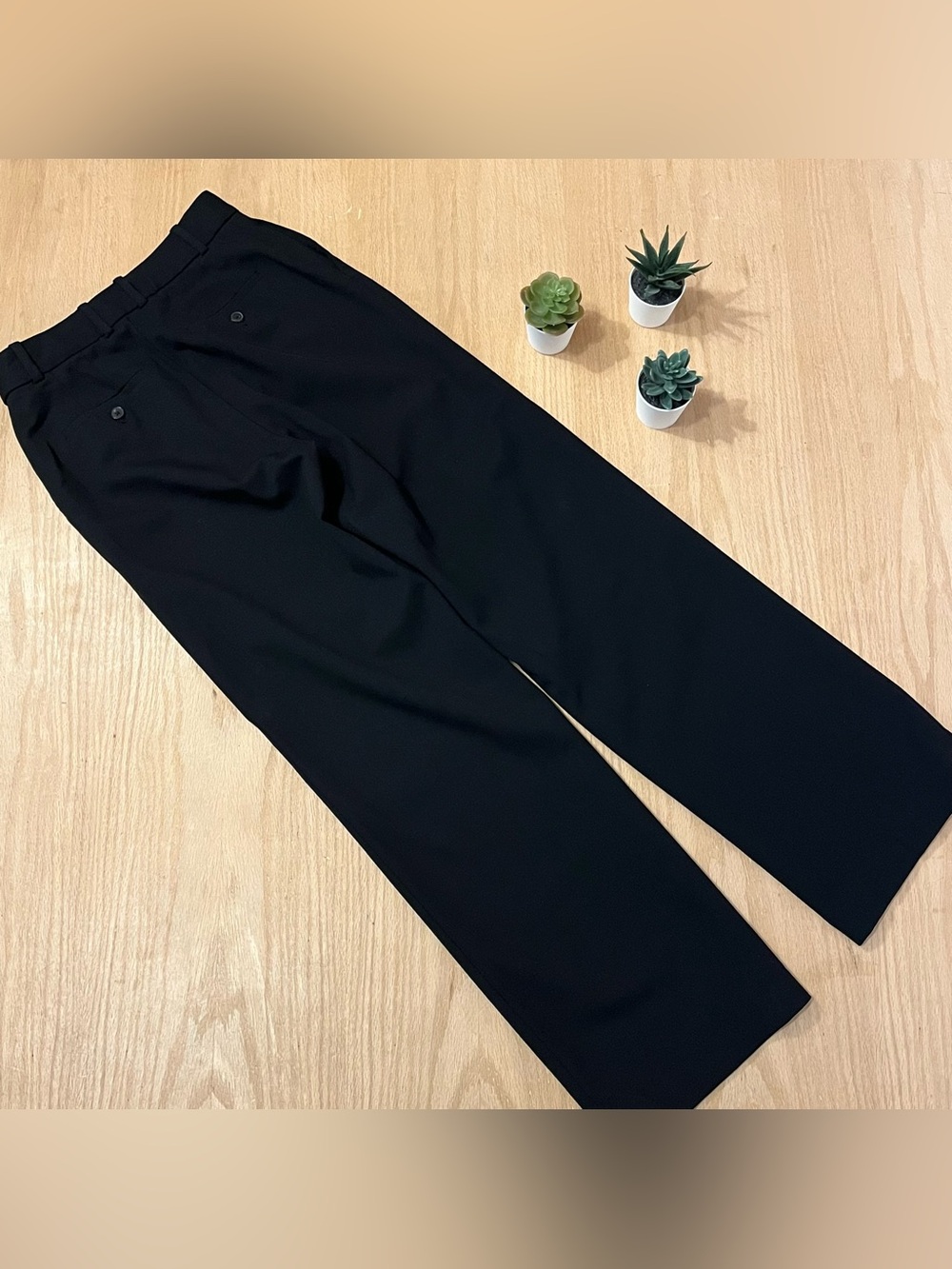 Aritzia / Babaton High Waisted Straight Leg Agency Pant - City Wool - Black - Picture 5 of 13
